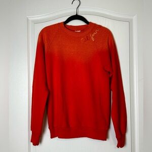 Vibrant Orange Sweatshirt for Women